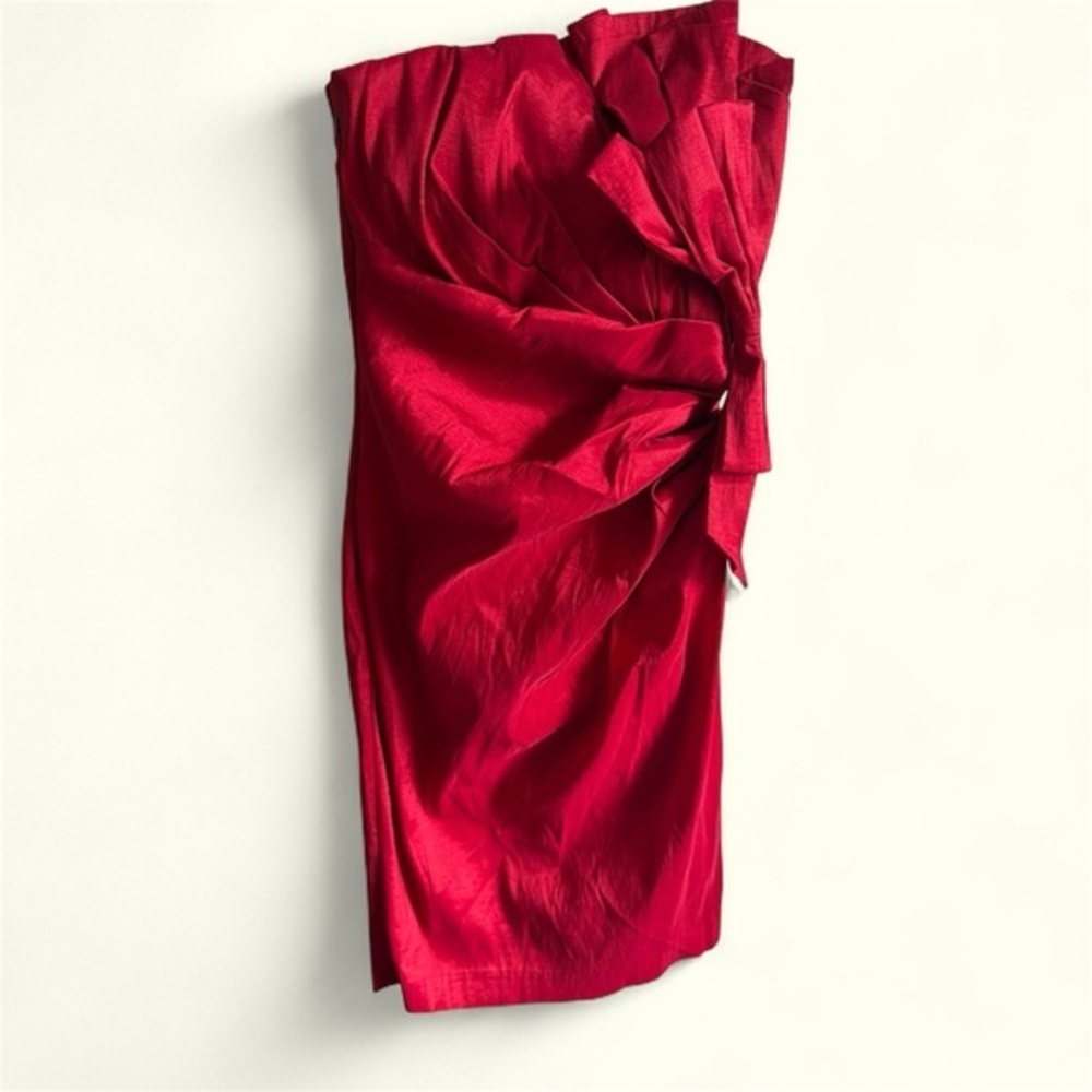 Cindy Chic Crimson Midi Dress Size XS